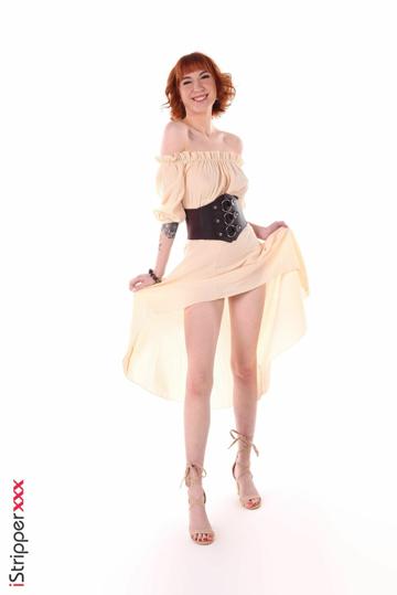 Lilly Mays in Istripper set Cottage Garden